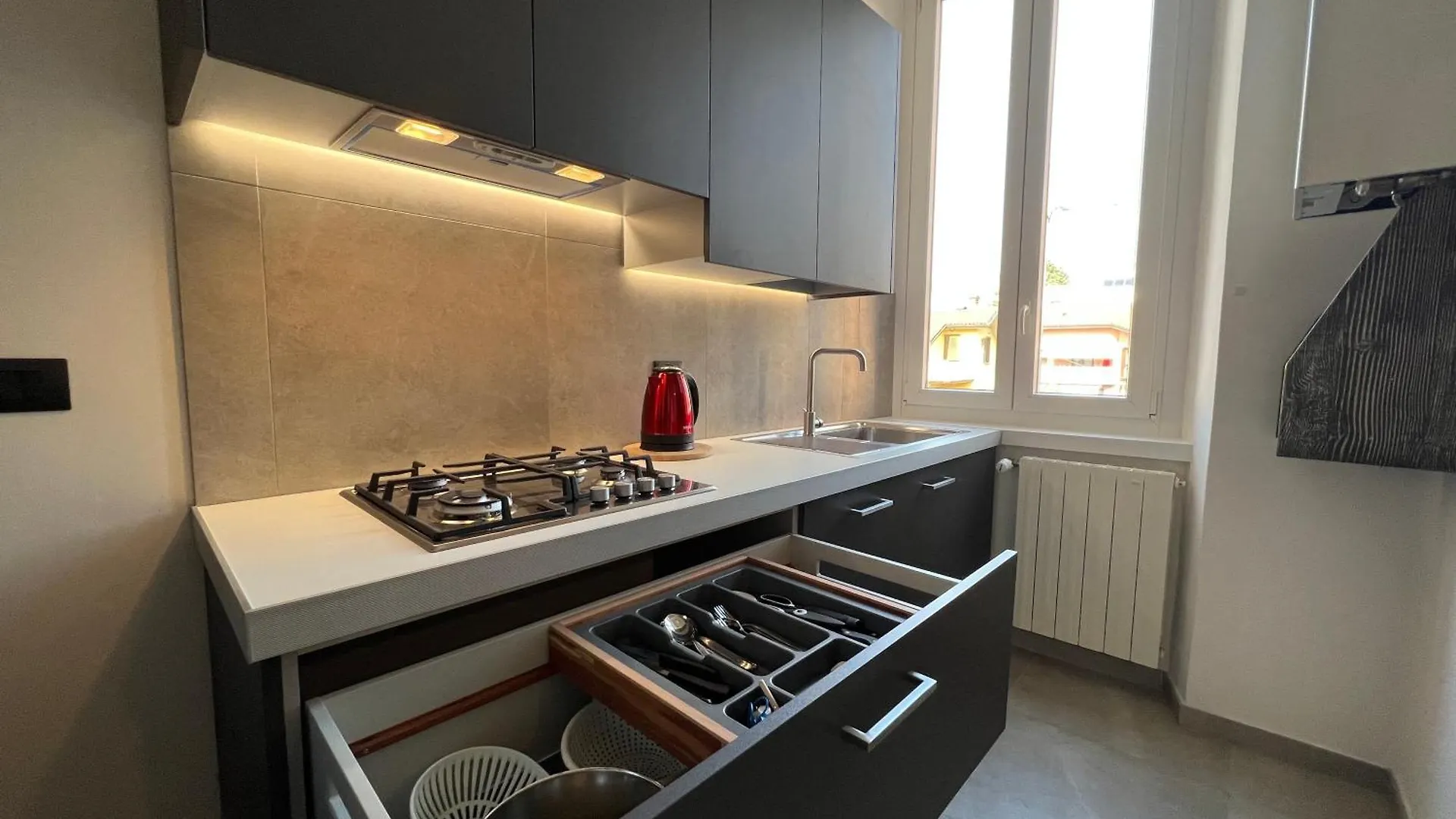 شقة Casa Redona - Nuovo Elegante Loft Free Wifi 4 Pax بيرغامو